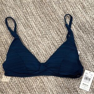 RVCA Navy Bikini Top